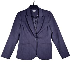 Liz Claiborne Single Breasted Lined Peak Lapel Blazer Womens size 4